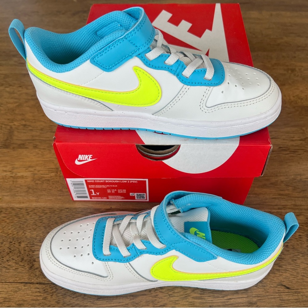 Nike Kids' Preschool Court Borough Low 2 Shoes Size 1